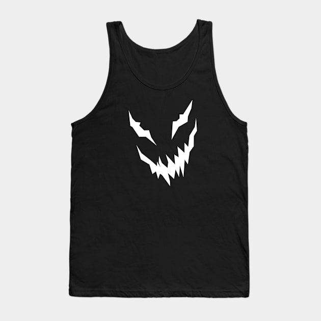 Scary Laughing Face Tank Top by t4tif